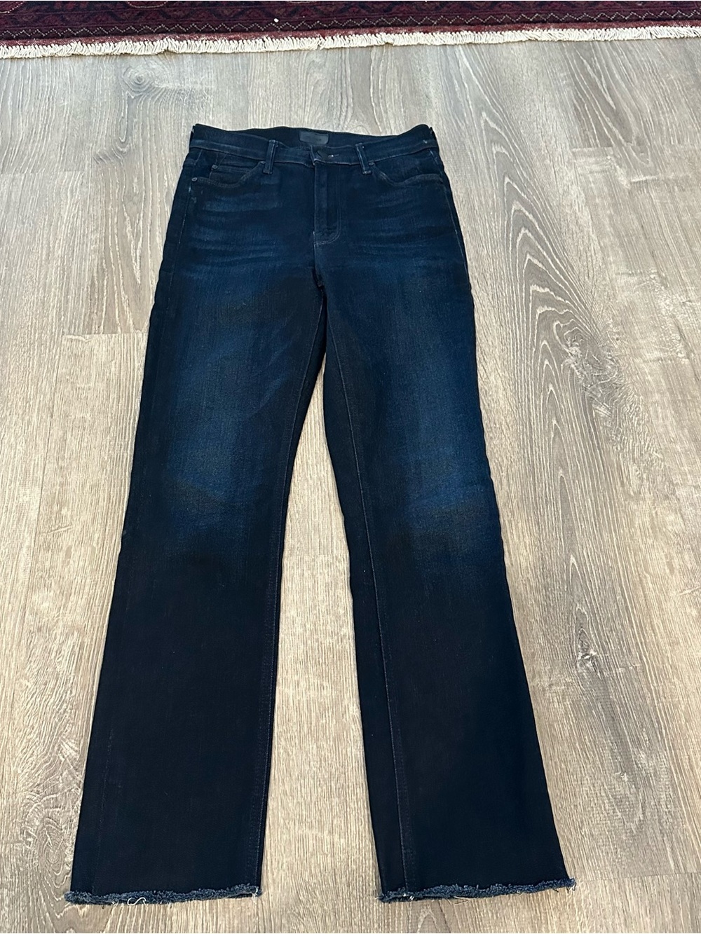 Mother denim dark blue jeans waist 26 the mid rise dazzler ankle now or never